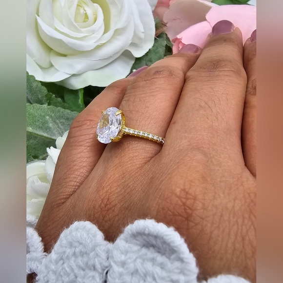 ❤️💕AMBER ENGAGEMENT RING - Picture 5 of 8